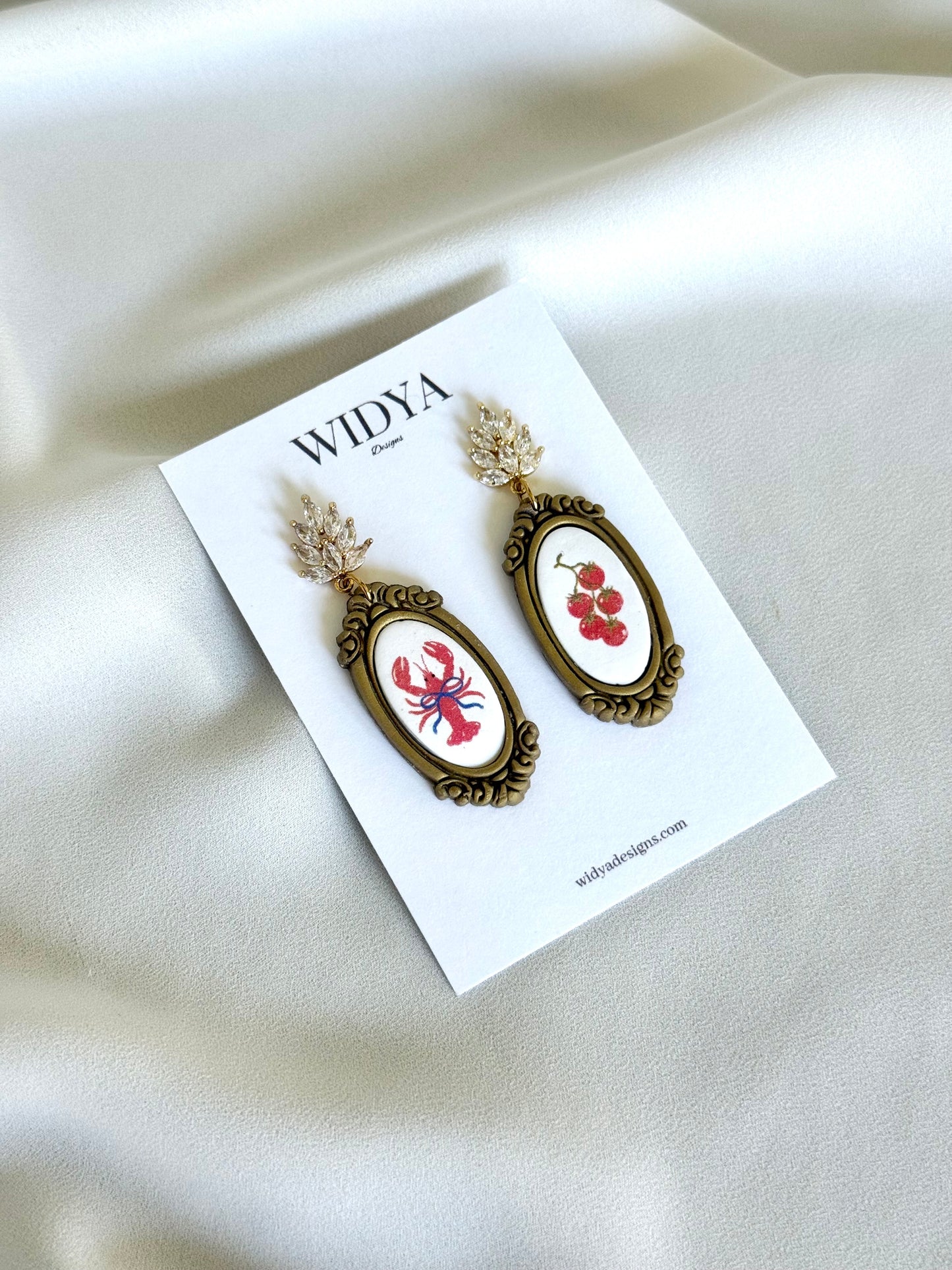 Vintage Frame Art Earrings