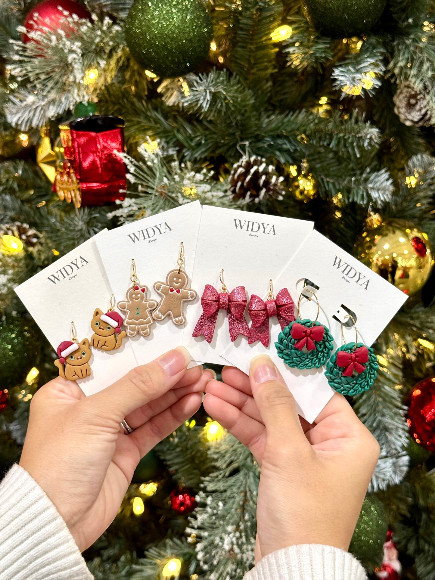 Christmas Wreath Earrings