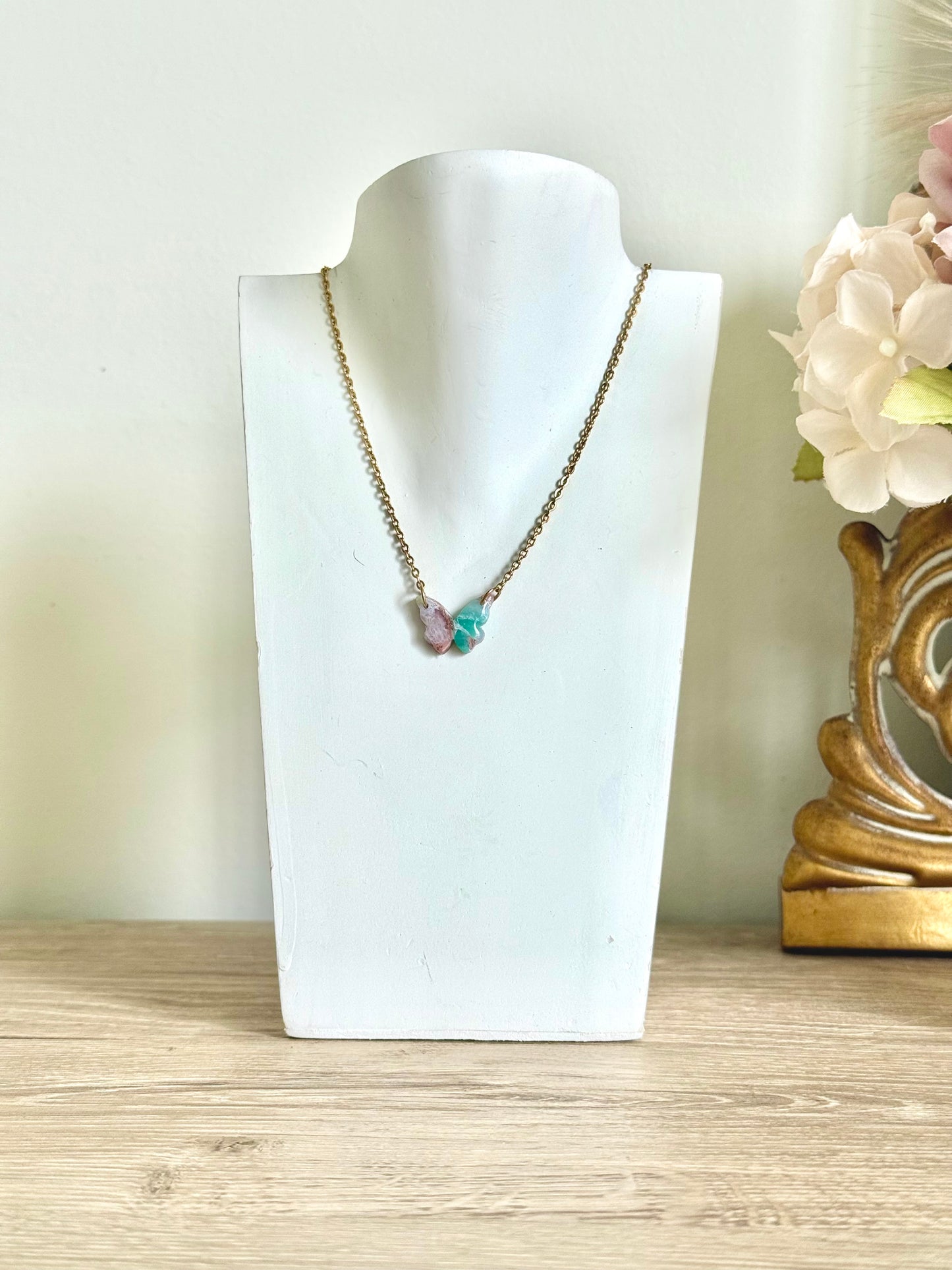 Jade Necklace - Butterfly