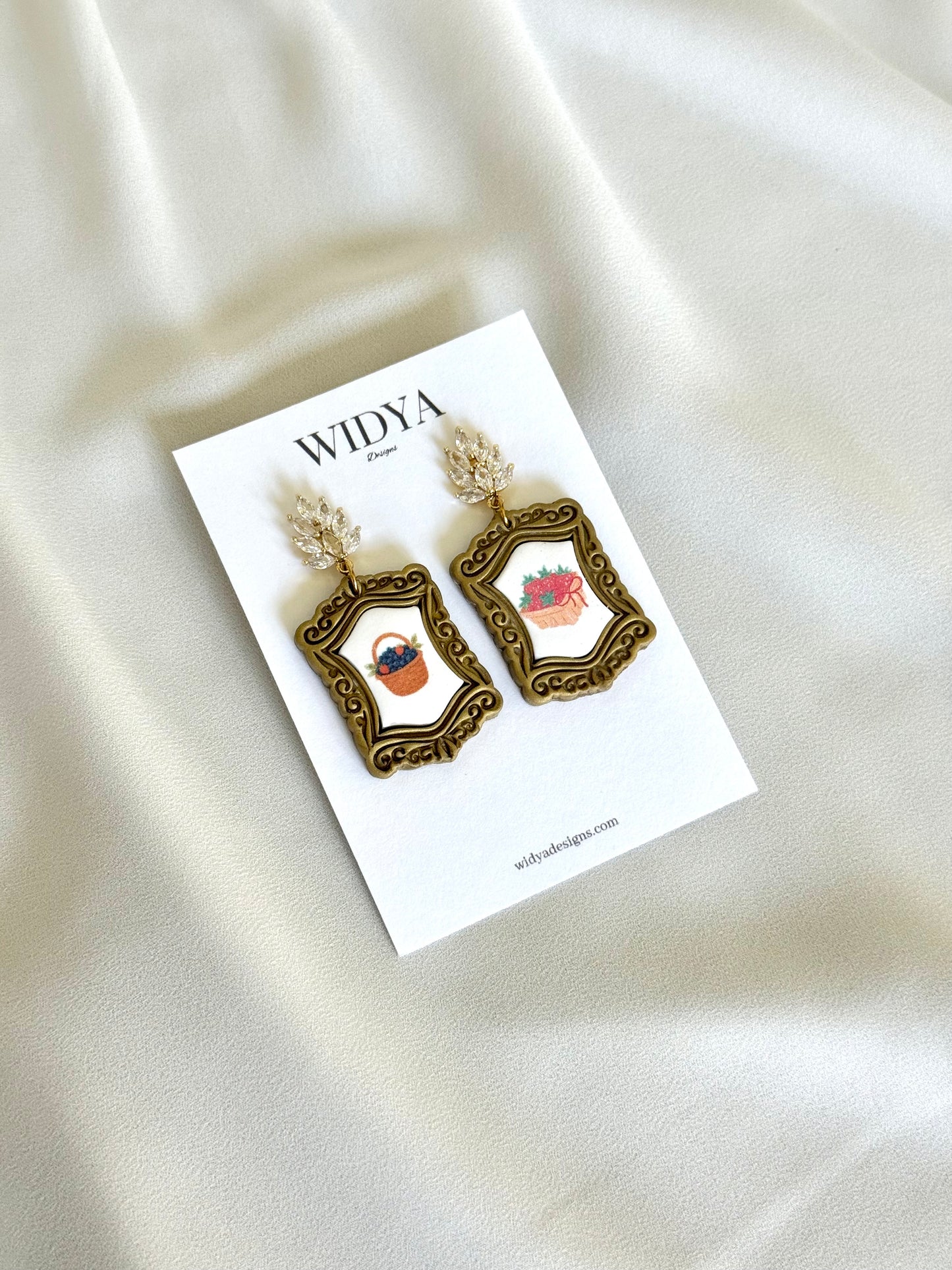Vintage Frame Art Earrings