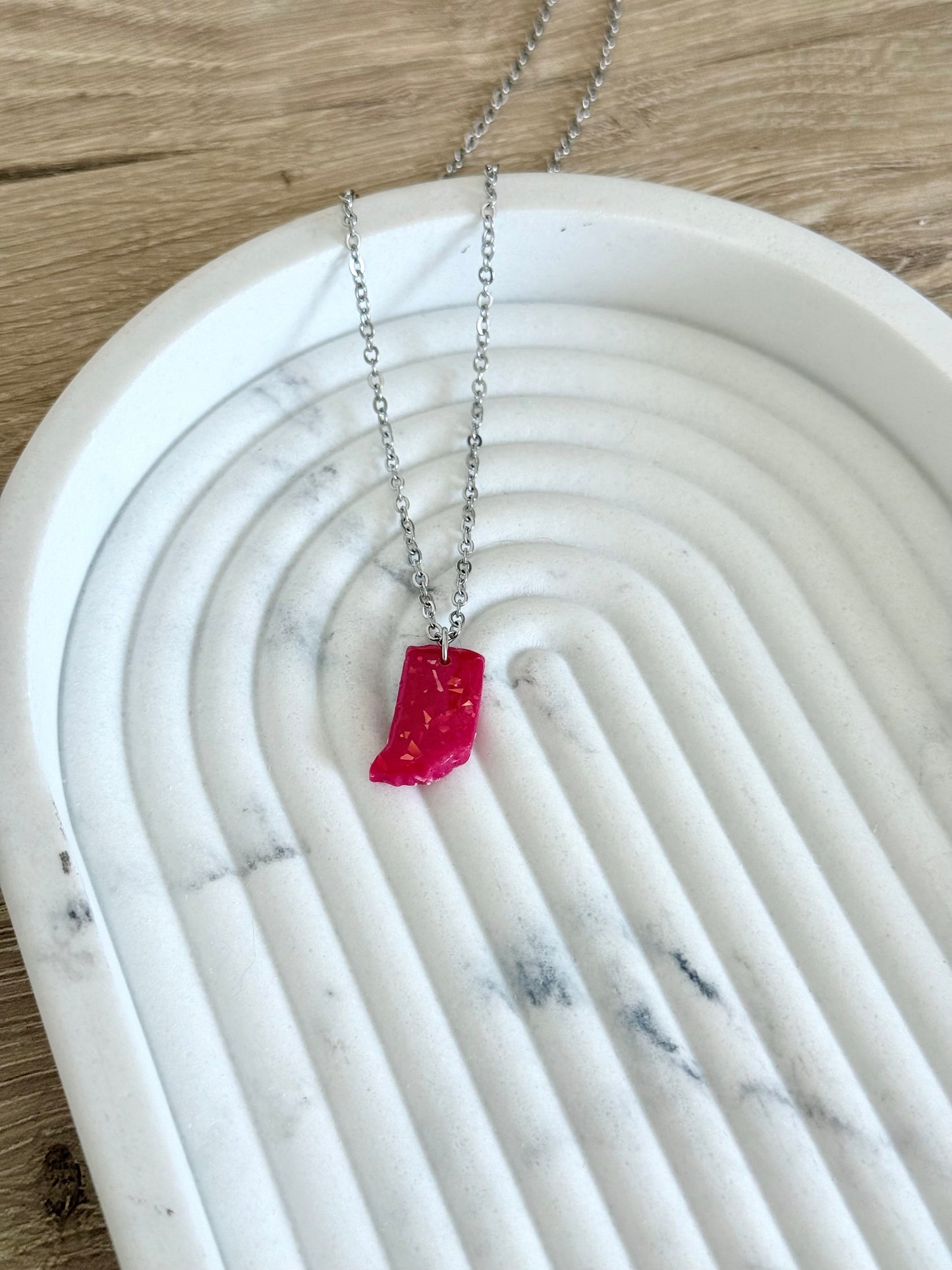 Indiana Necklace - Red Opal