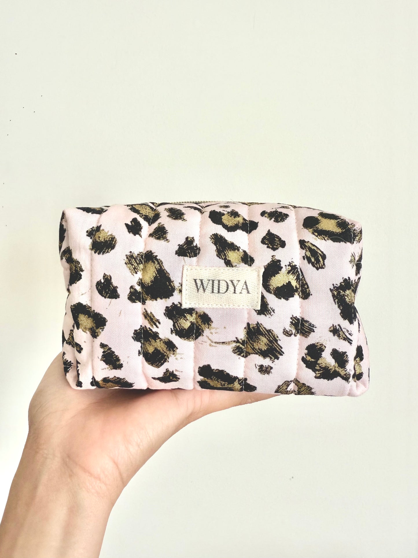 Pink + Leopard Print Makeup Bag