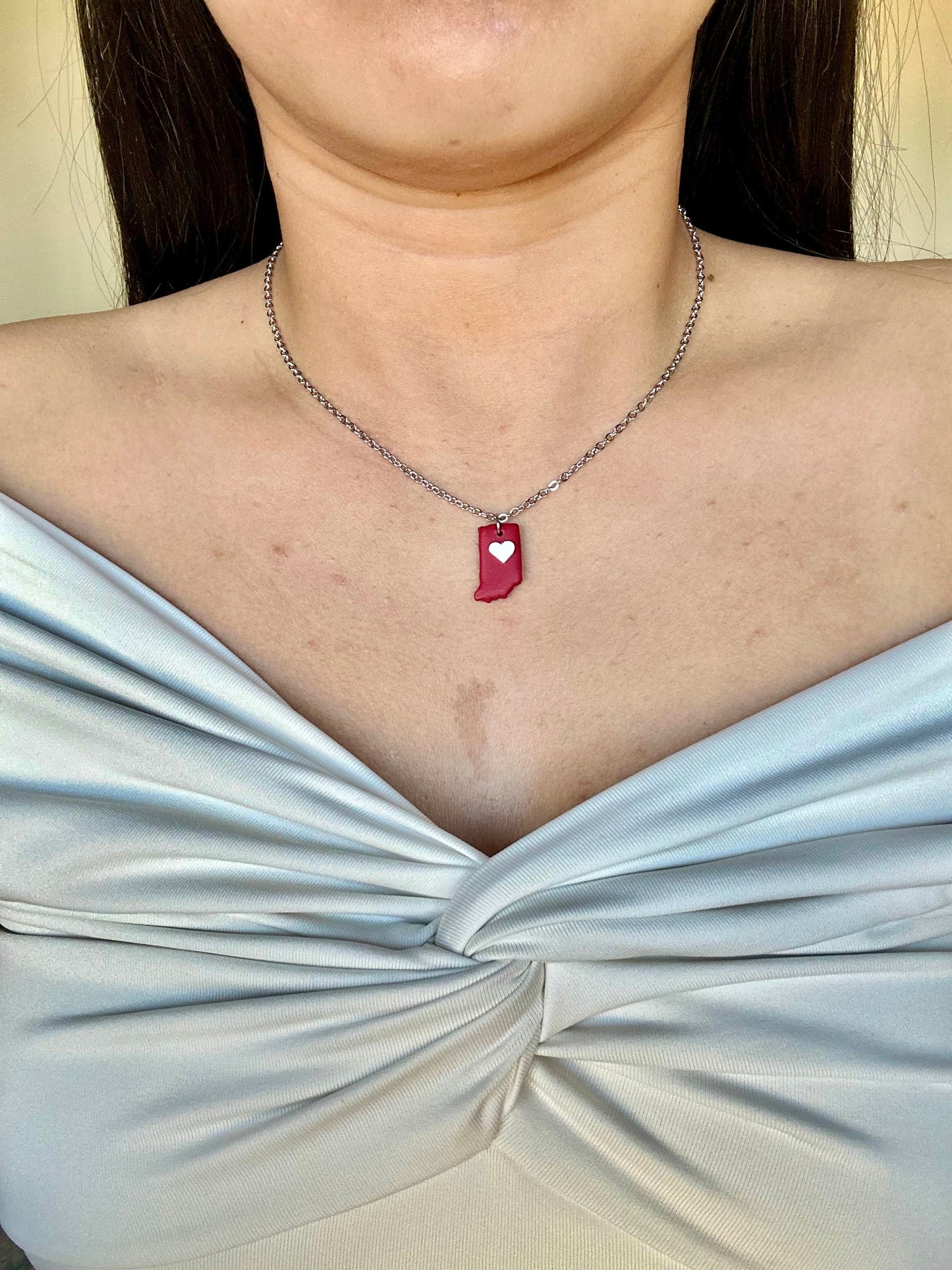 Indiana Necklace - Red & White