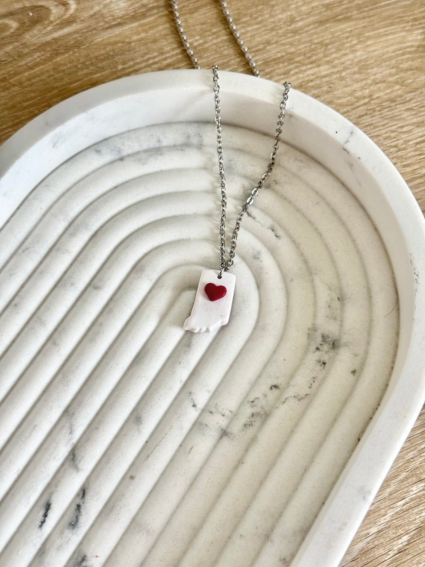 Indiana Necklace - White Speckled