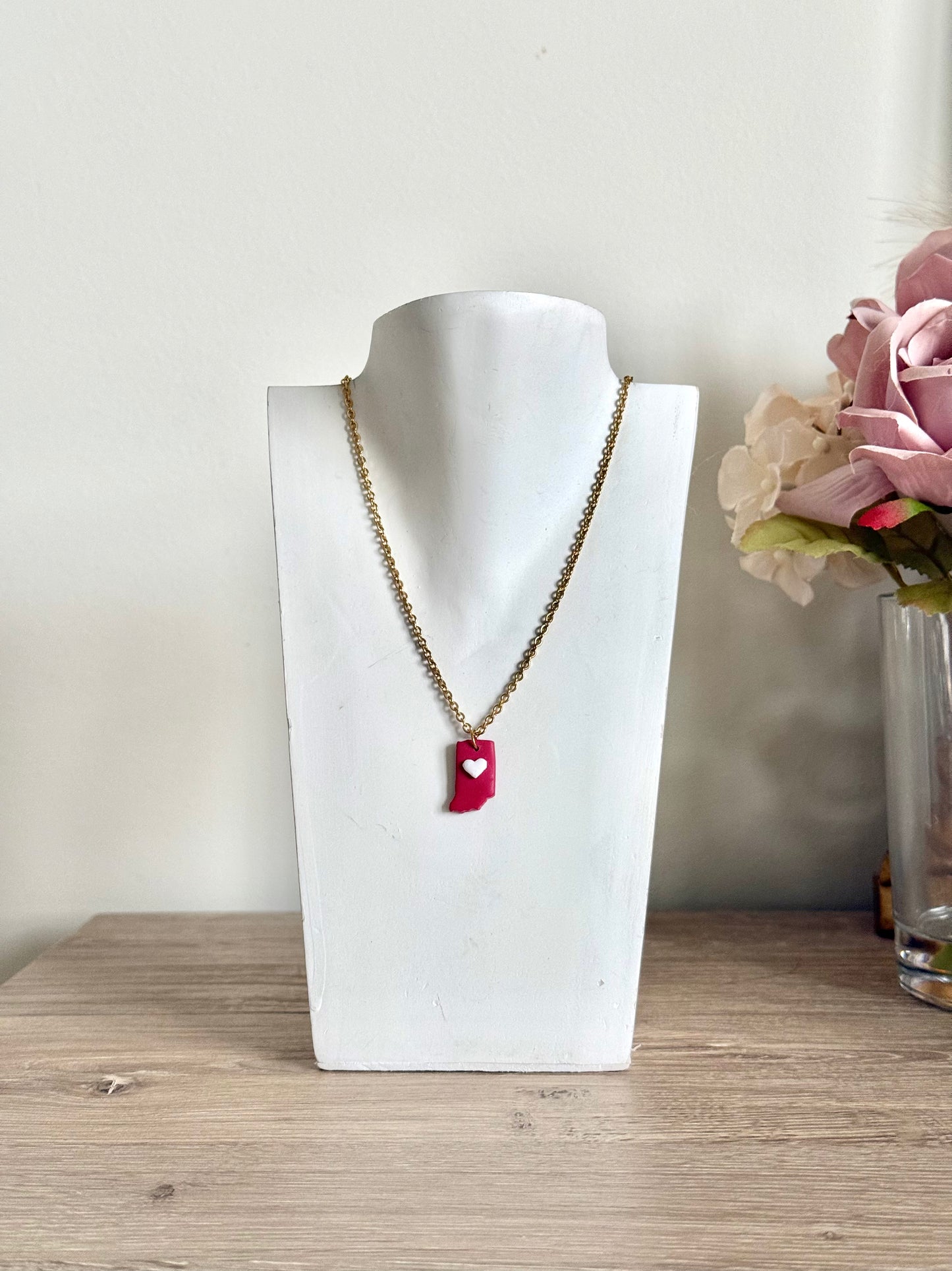 Indiana Necklace - Red & White