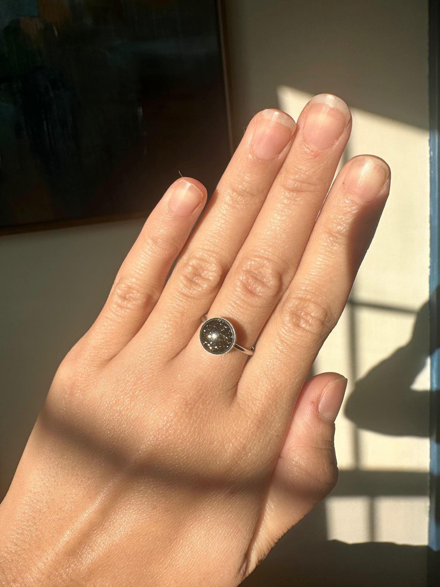 Black Sky - Adjustable SS Ring