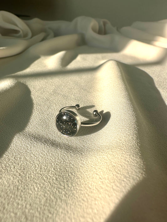 Black Sky - Adjustable SS Ring